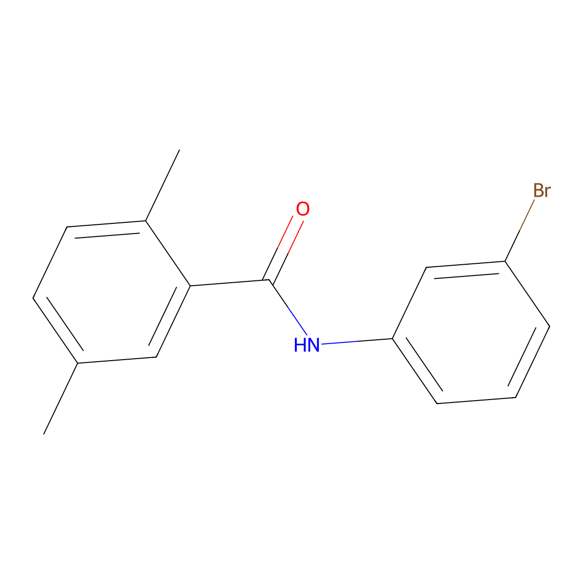 N-(3-bromophenyl)-2,5-dimethylbenzamide molecular structure, CAS 702650-83-7