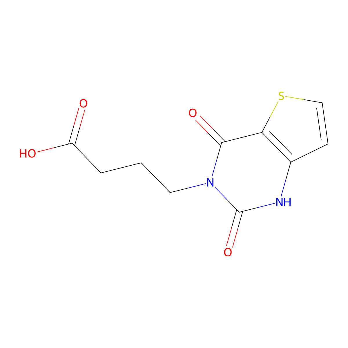 4-(2,4-dioxo-1,4-dihydrothieno[3,2-d]pyrimidin-3(2H)-yl)butanoic acid molecular structure, CAS 702664-43-5