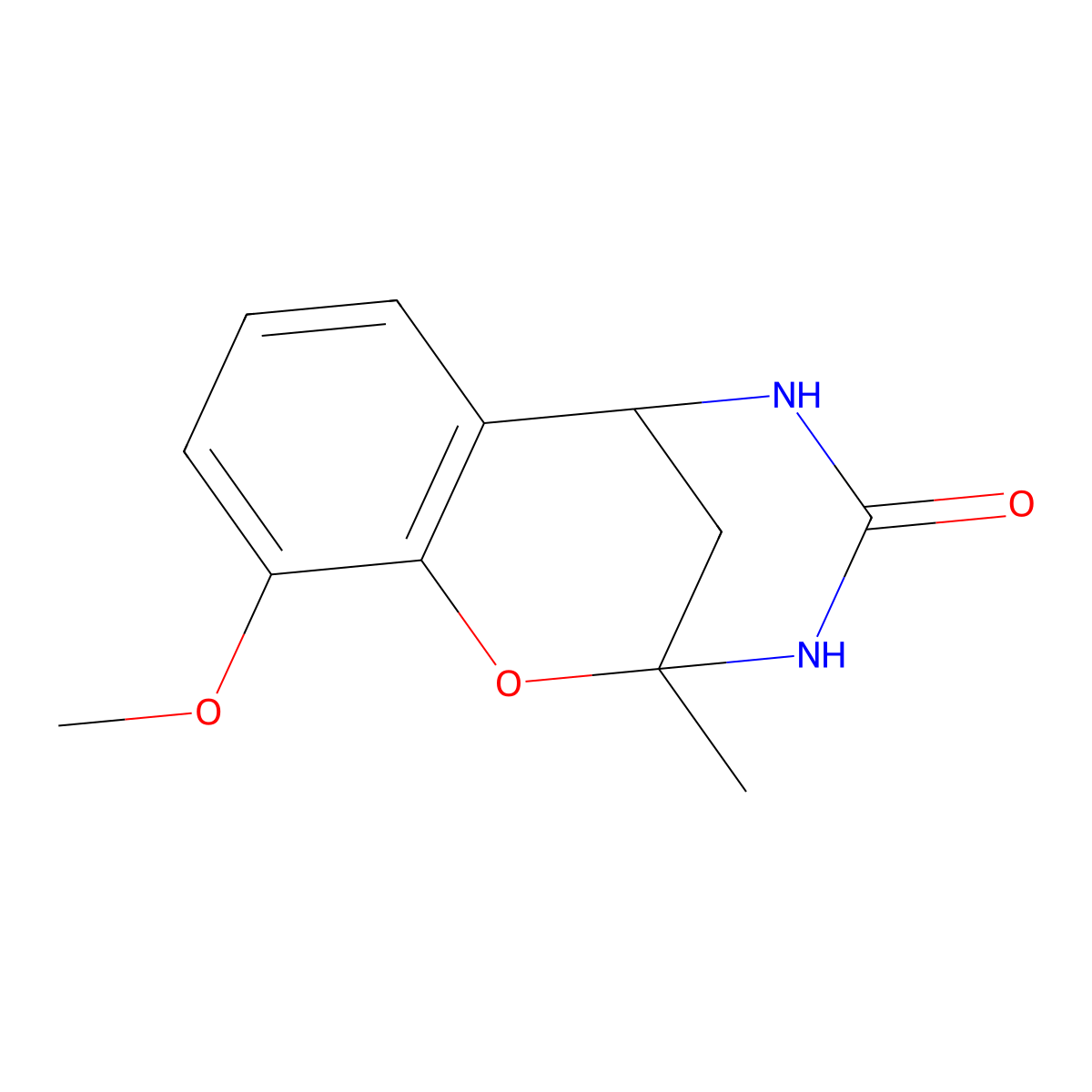 6-Methoxy-9-methyl-8-oxa-10,12-diazatricyclo[7.3.1.0^{2,7}]trideca-2,4,6-trien-11-one molecular structure, CAS 702667-76-3