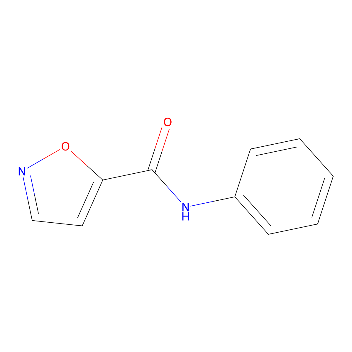 N-phenylisoxazole-5-carboxamide molecular structure, CAS 702685-67-4