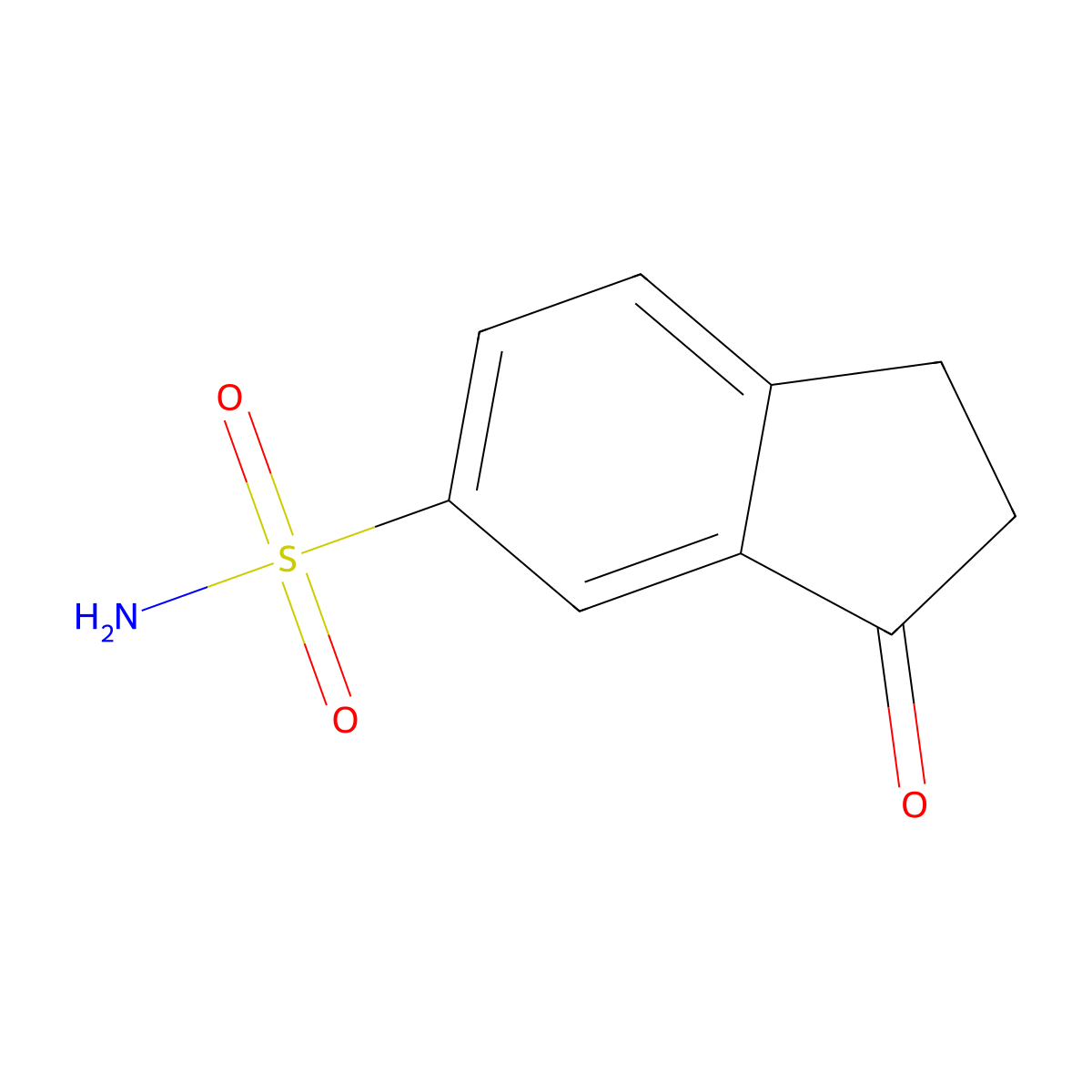 3-Oxo-2,3-dihydro-1H-indene-5-sulfonamide molecular structure, CAS 702693-72-9