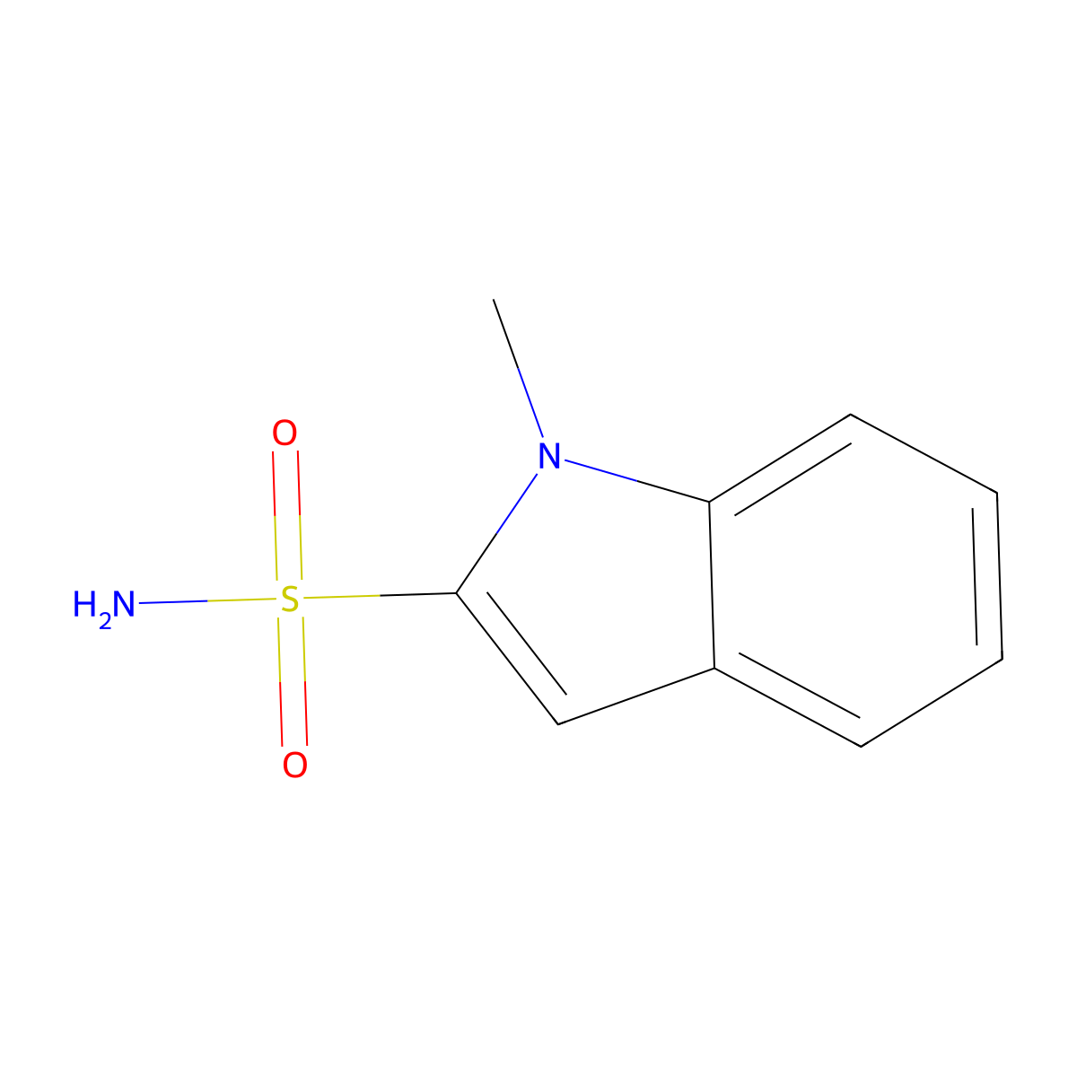 1-Methyl-1h-indole-2-sulfonamide molecular structure, CAS 702693-73-0