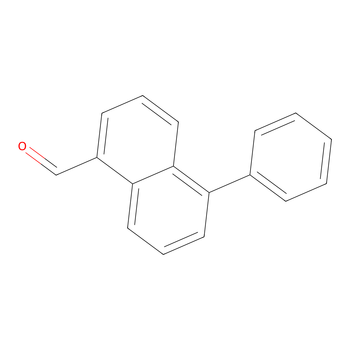 5-Phenylnaphthalene-1-carboxaldehyde molecular structure, CAS 702707-14-0