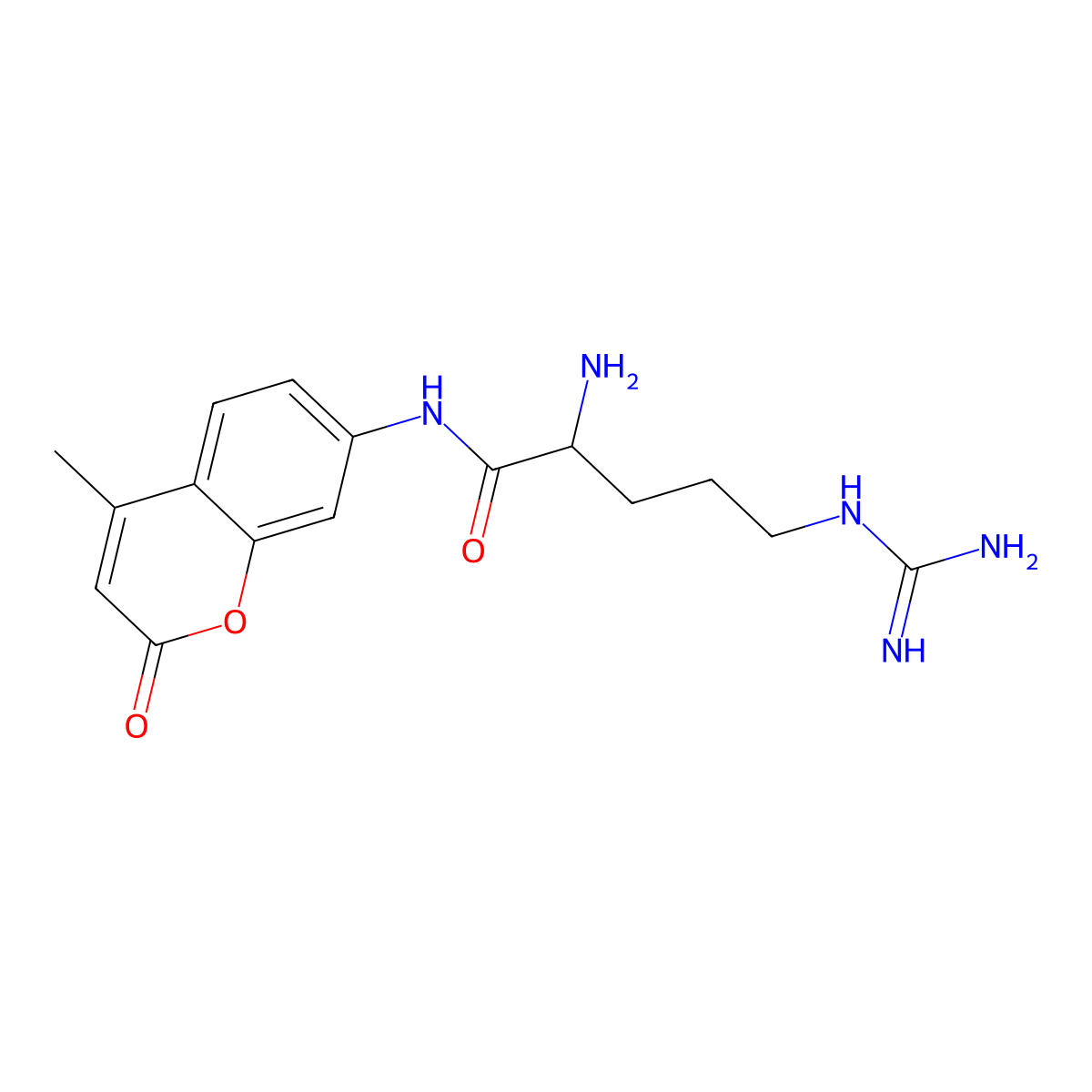 Arg-MCA molecular structure, CAS 70274-89-4