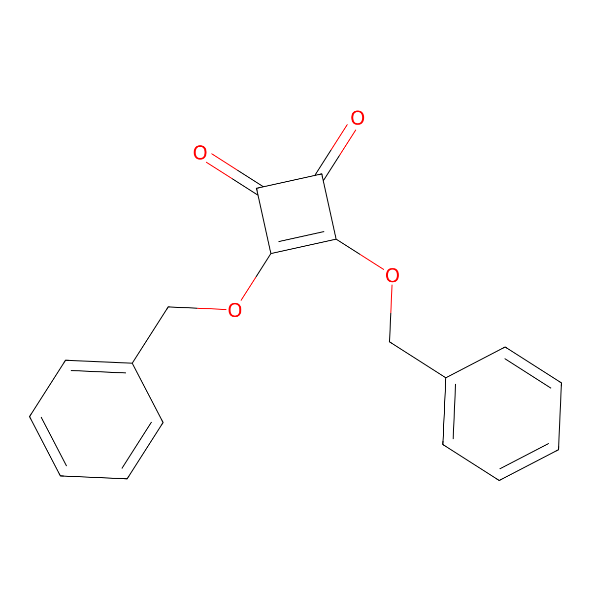 3,4-Dibenzyloxycyclobut-3-ene-1,2-dione molecular structure, CAS 70278-64-7