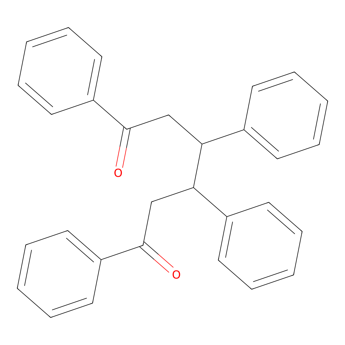 1,3,4,6-Tetraphenylhexane-1,6-dione molecular structure, CAS 7028-45-7