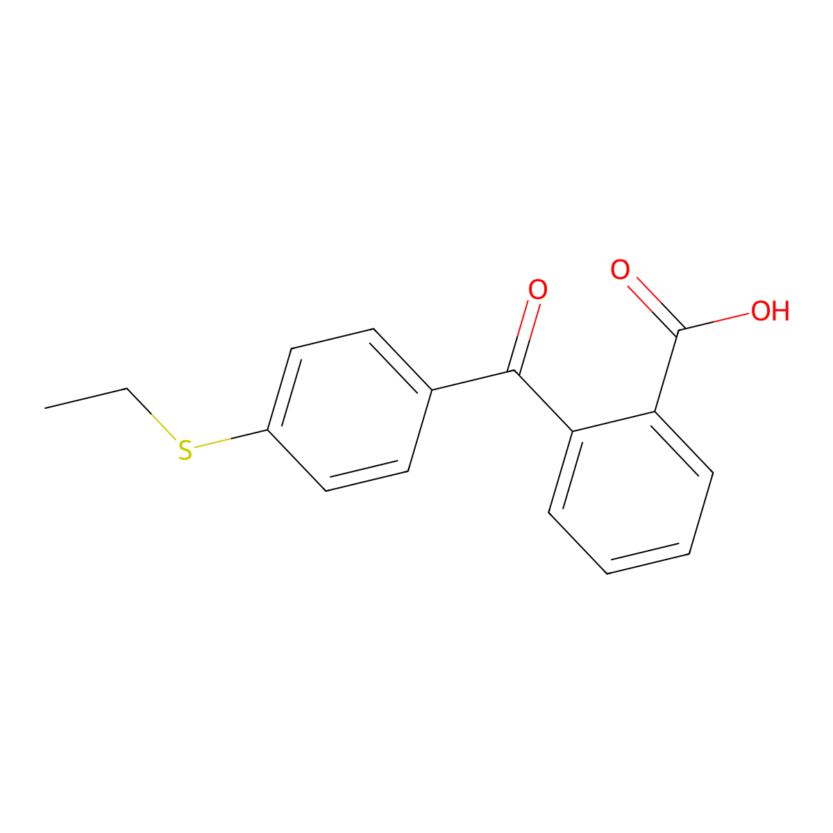 2-(4-Ethylthiobenzoyl)benzoic acid molecular structure, CAS 7028-74-2