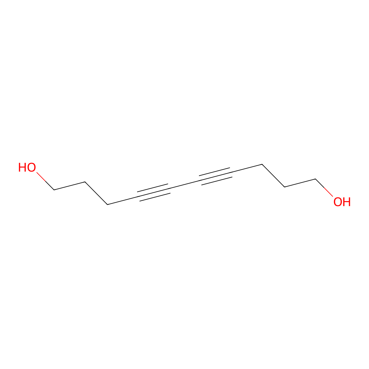 4,6-Decadiyn-1,10-diol molecular structure, CAS 70283-74-8