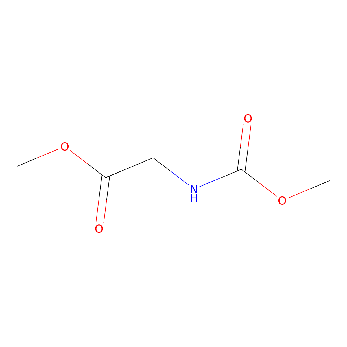 Methyl 2-[(methoxycarbonyl)amino]acetate molecular structure, CAS 70288-73-2