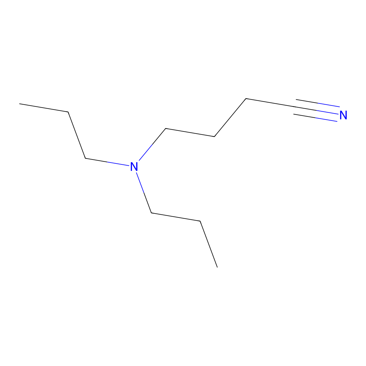 4-Dipropylaminobutyronitrile molecular structure, CAS 70288-99-2