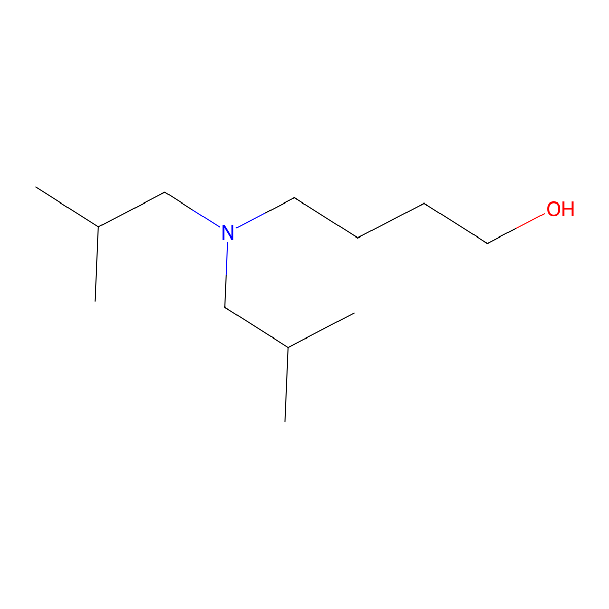 4-(Diisobutylamino)-1-butanol molecular structure, CAS 70289-33-7