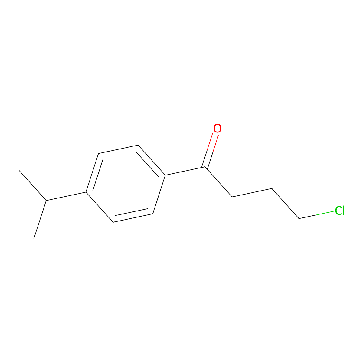 4-Chloro-4'-isopropylbutyrophenone molecular structure, CAS 70289-38-2