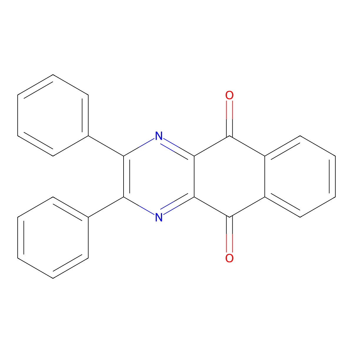 2,3-Diphenylbenzo[g]quinoxaline-5,10-dione molecular structure, CAS 7029-89-2