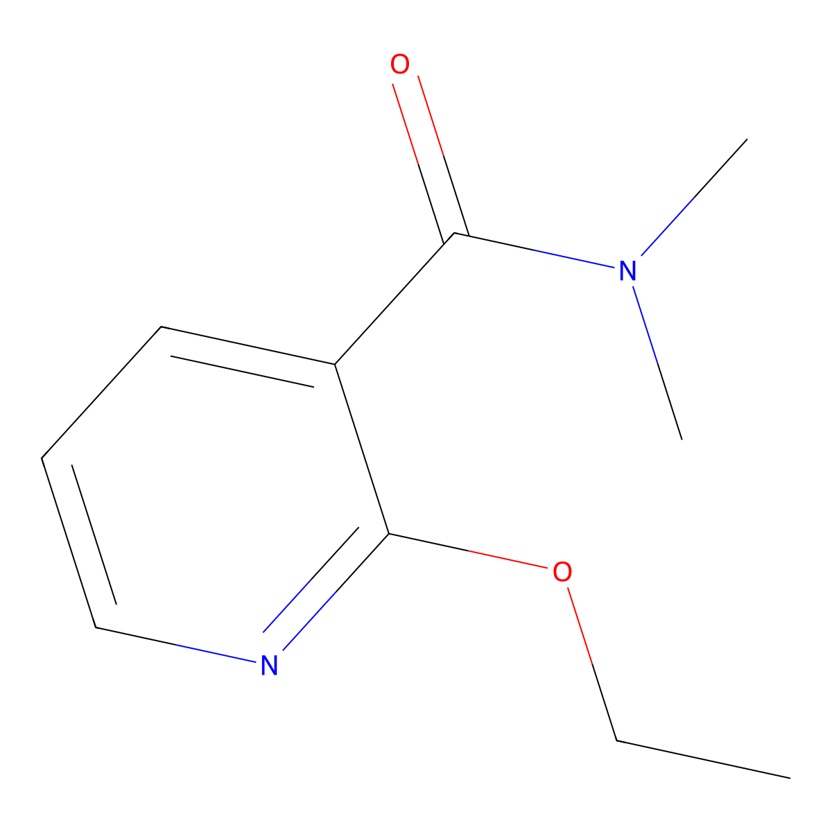 2-ethoxy-N,N-dimethylnicotinamide molecular structure, CAS 70290-50-5