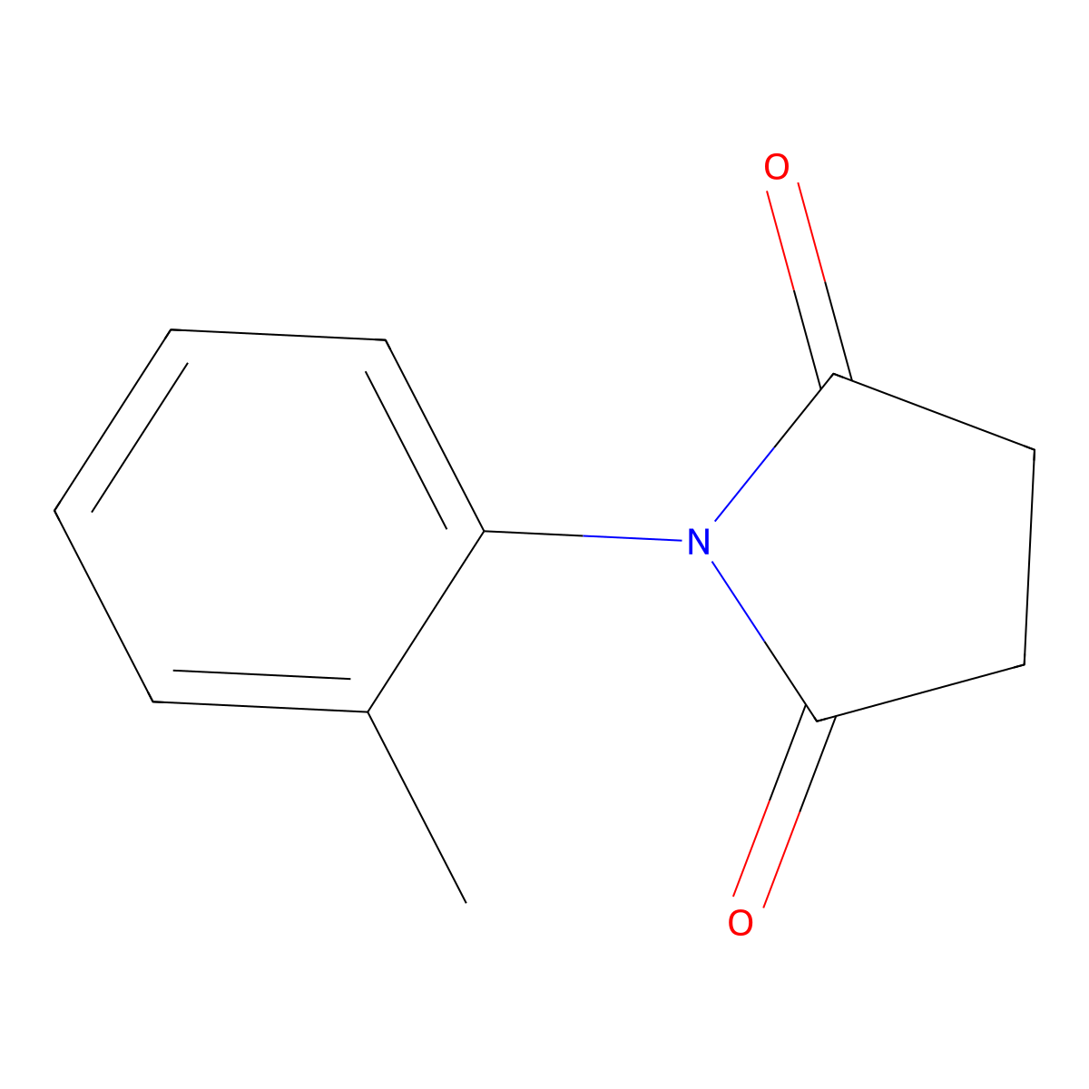 N-(O-Tolyl)succinimide molecular structure, CAS 70290-53-8
