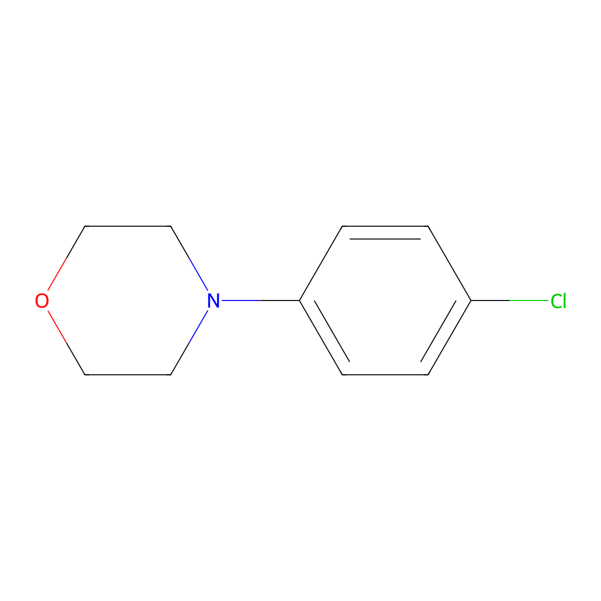4-(4-Chlorophenyl)morpholine molecular structure, CAS 70291-67-7