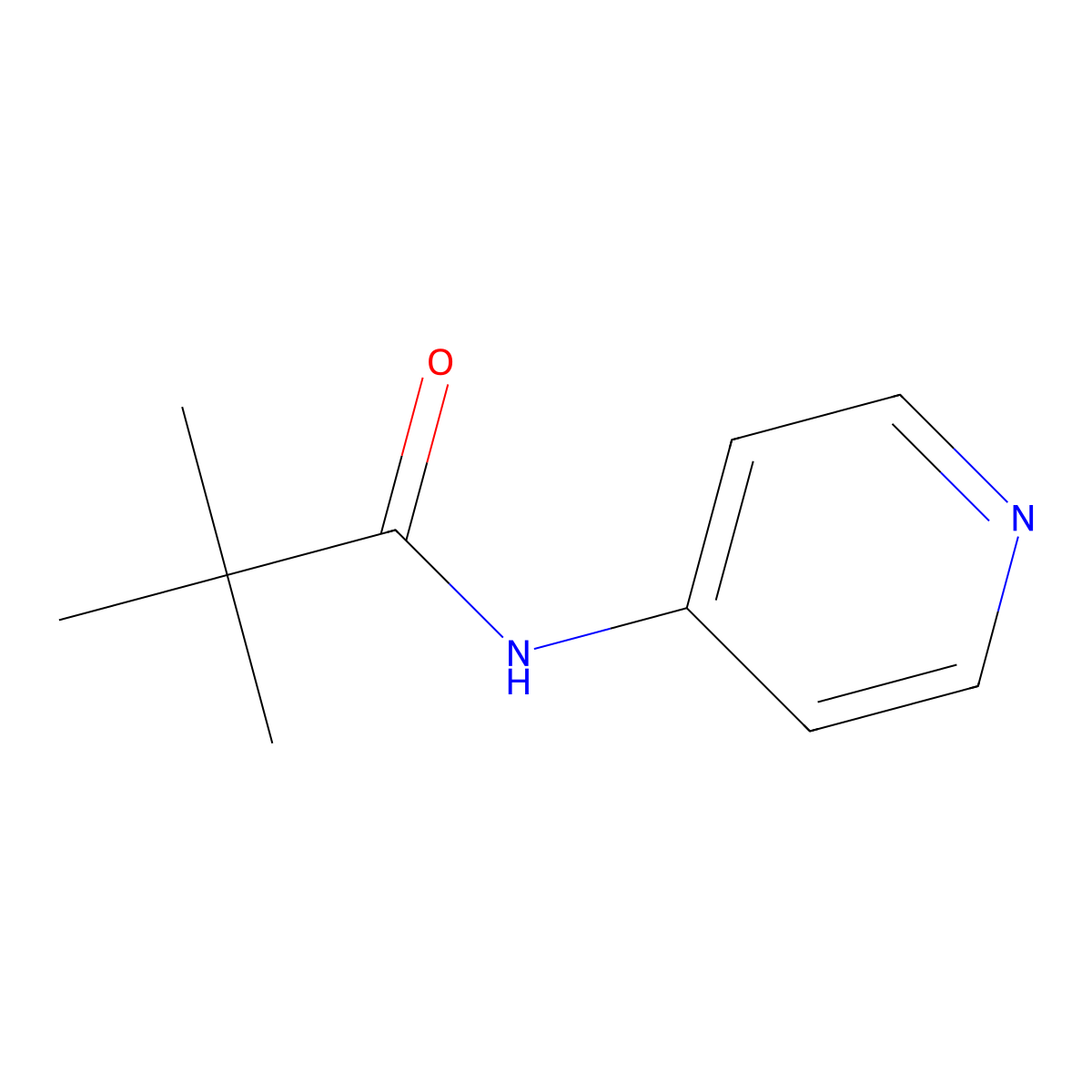 4-(2,2,2-Trimethylacetamido)pyridine molecular structure, CAS 70298-89-4