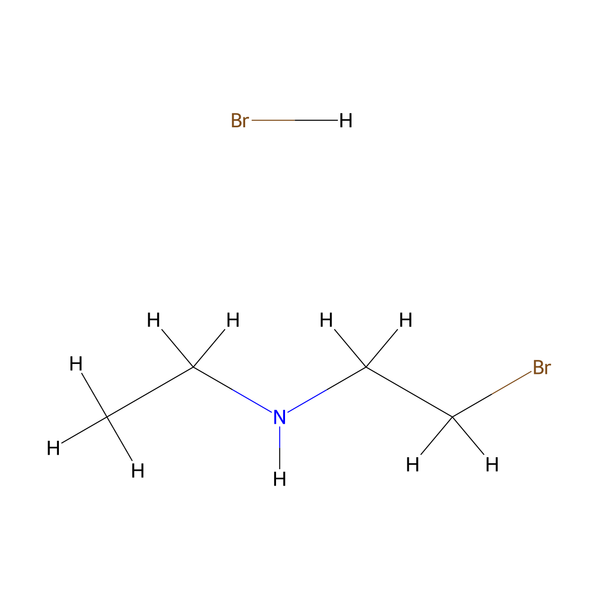 (2-Bromoethyl)(ethyl)aminehydrobromide molecular structure, CAS 70299-78-4