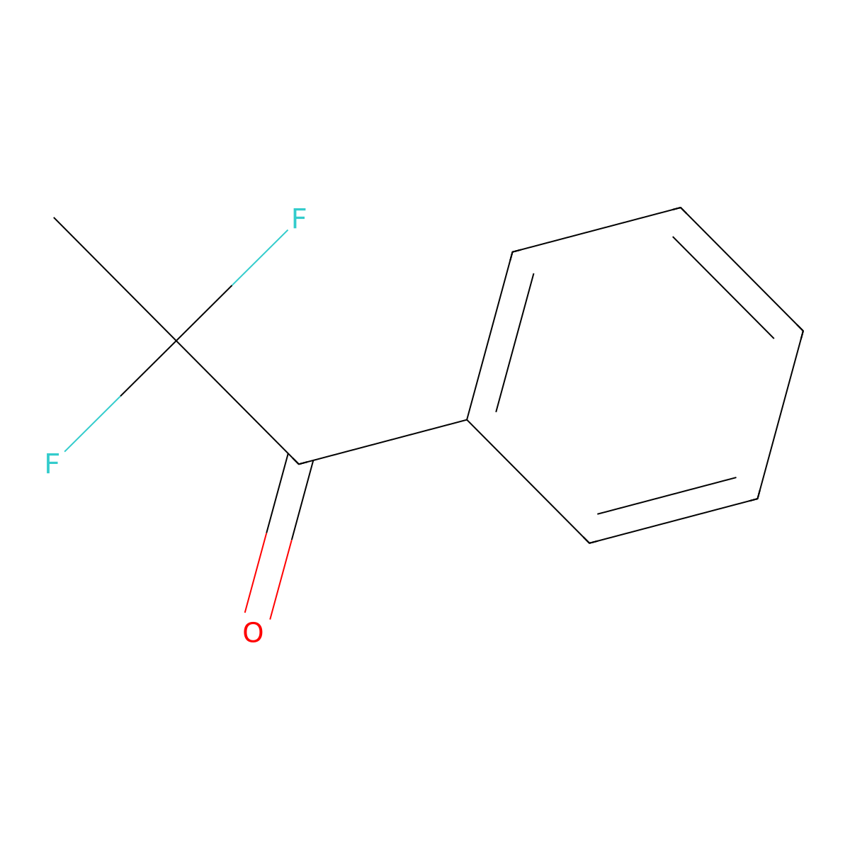 2,2-Difluoro-1-phenylpropan-1-one molecular structure, CAS 703-17-3