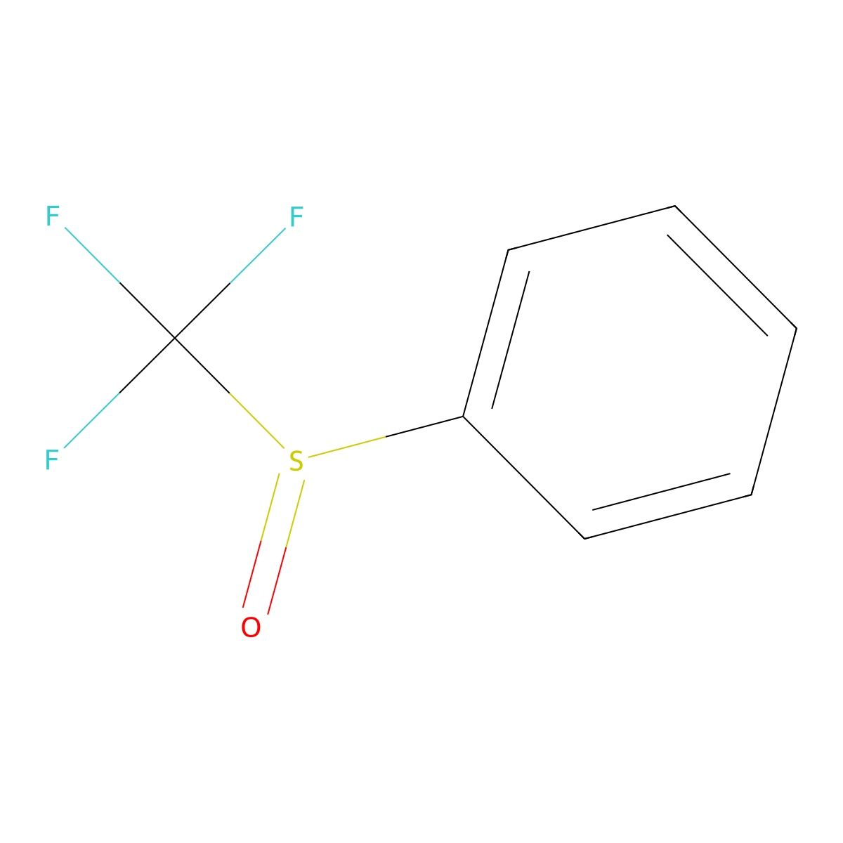 Phenyl Trifluoromethyl Sulfoxide molecular structure, CAS 703-18-4