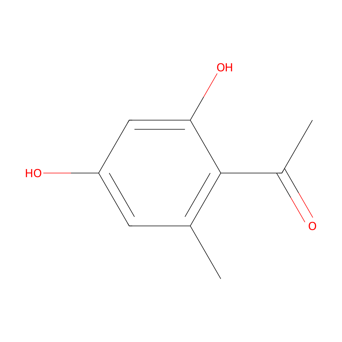 1-(2,4-Dihydroxy-6-methylphenyl)ethanone molecular structure, CAS 703-29-7