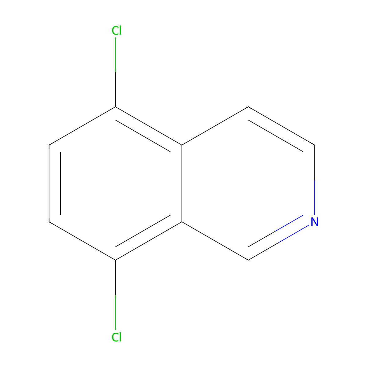 5,8-Dichloroisoquinoline molecular structure, CAS 703-32-2