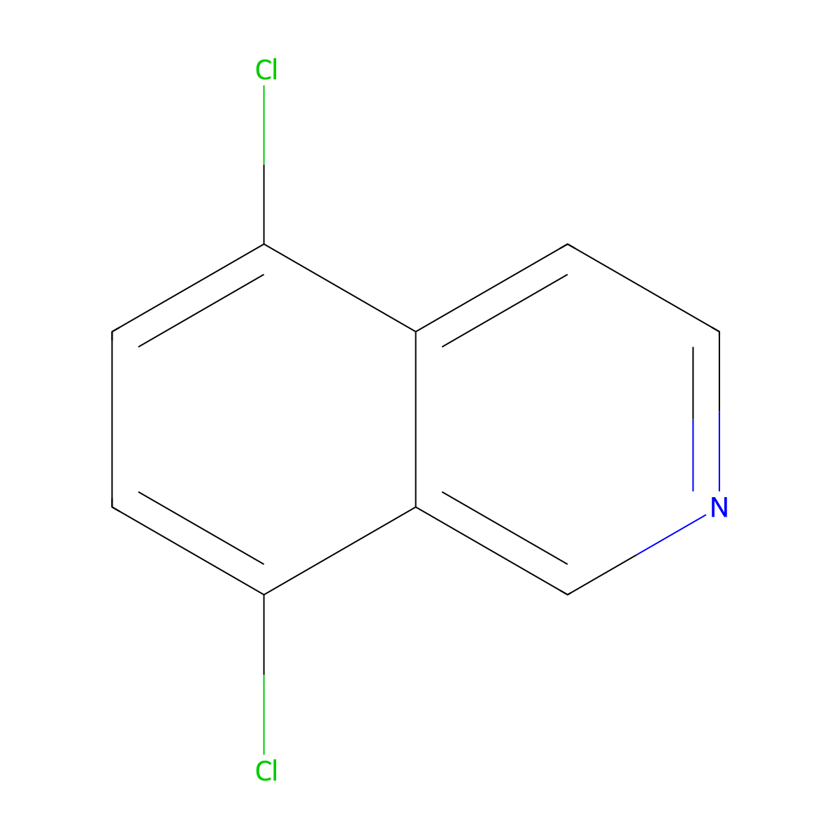 5,8-Dichloroisoquinoline molecular structure, CAS 703-32-2