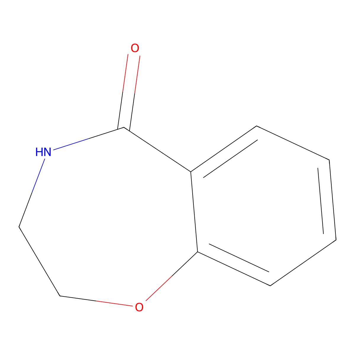 2,3,4,5-Tetrahydro-1,4-benzoxazepin-5-one molecular structure, CAS 703-51-5