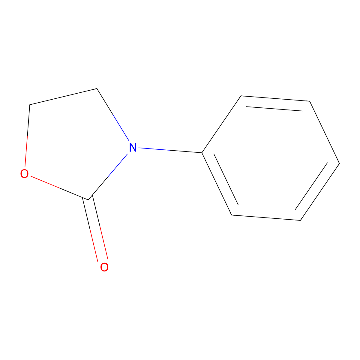 3-Phenyl-2-oxazolidinone molecular structure, CAS 703-56-0