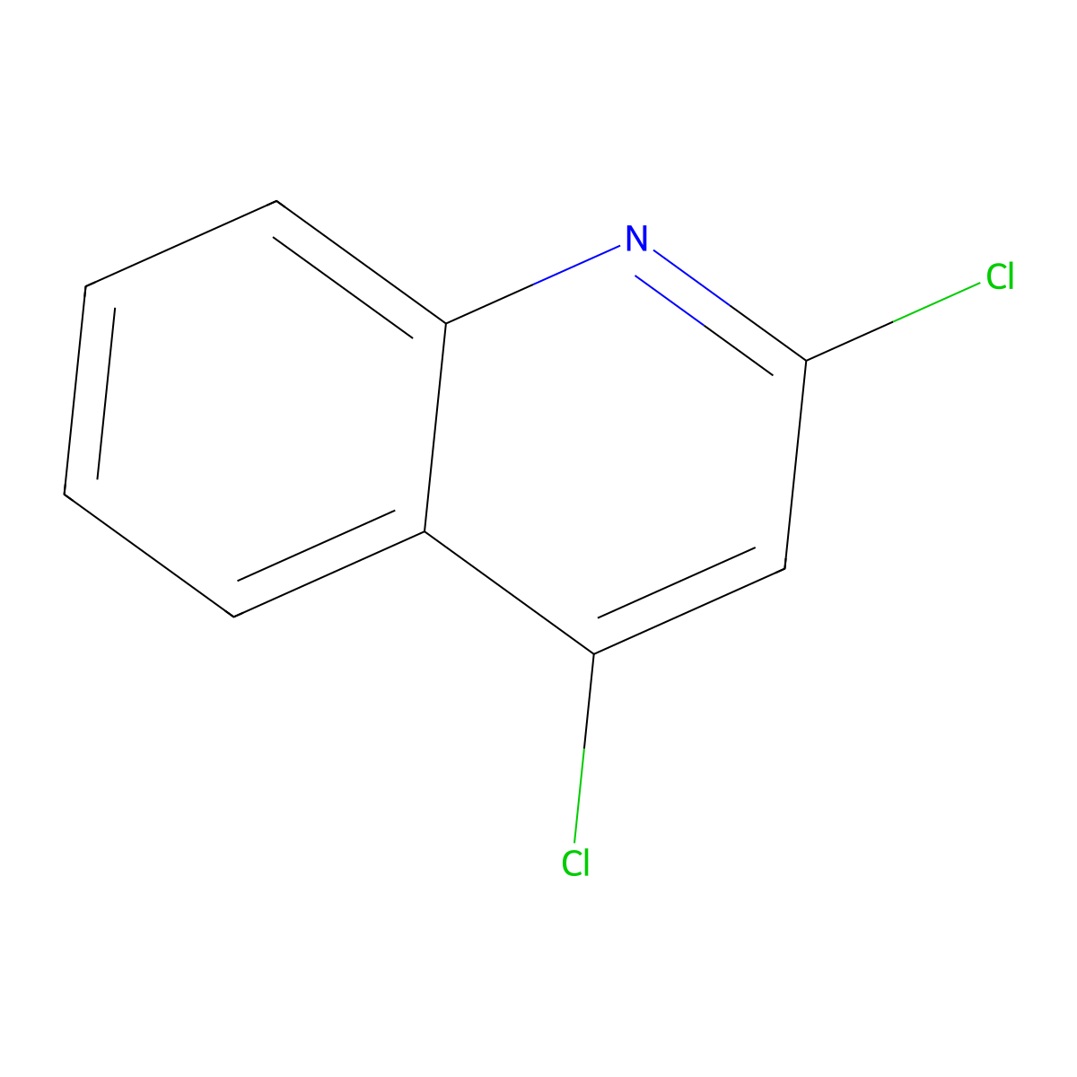 2,4-Dichloroquinoline molecular structure, CAS 703-61-7