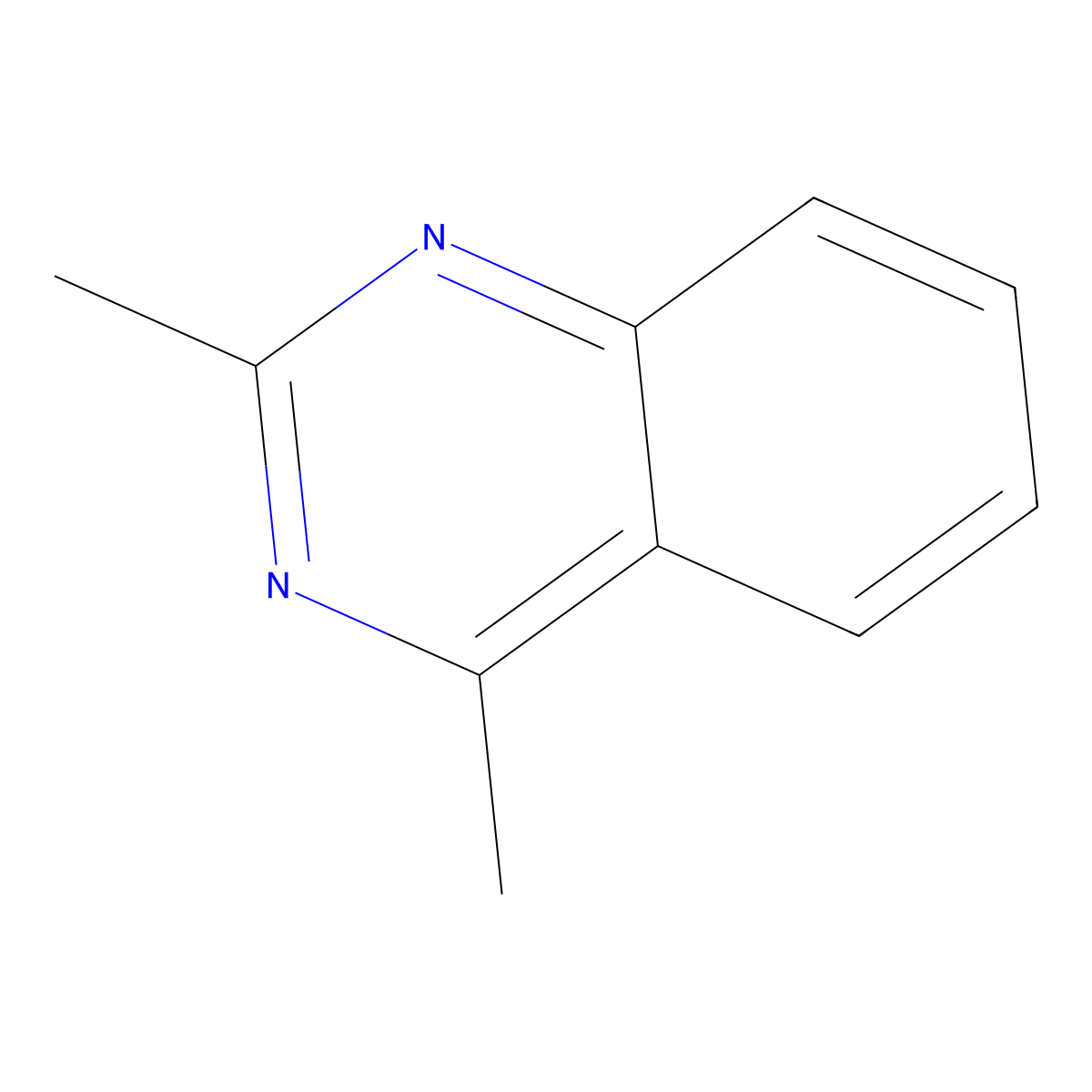 2,4-Dimethylquinazoline molecular structure, CAS 703-63-9