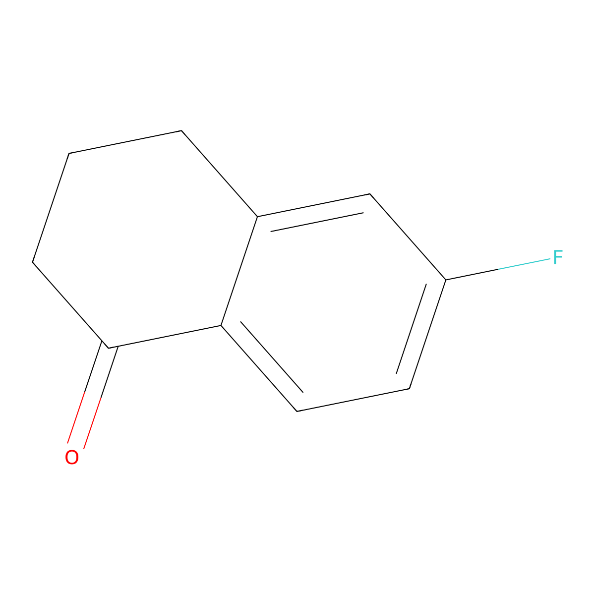 6-Fluoro-1,2,3,4-tetrahydronaphthalen-1-one molecular structure, CAS 703-67-3
