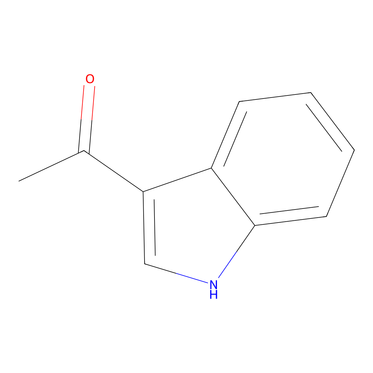 3-Acetylindole molecular structure, CAS 703-80-0
