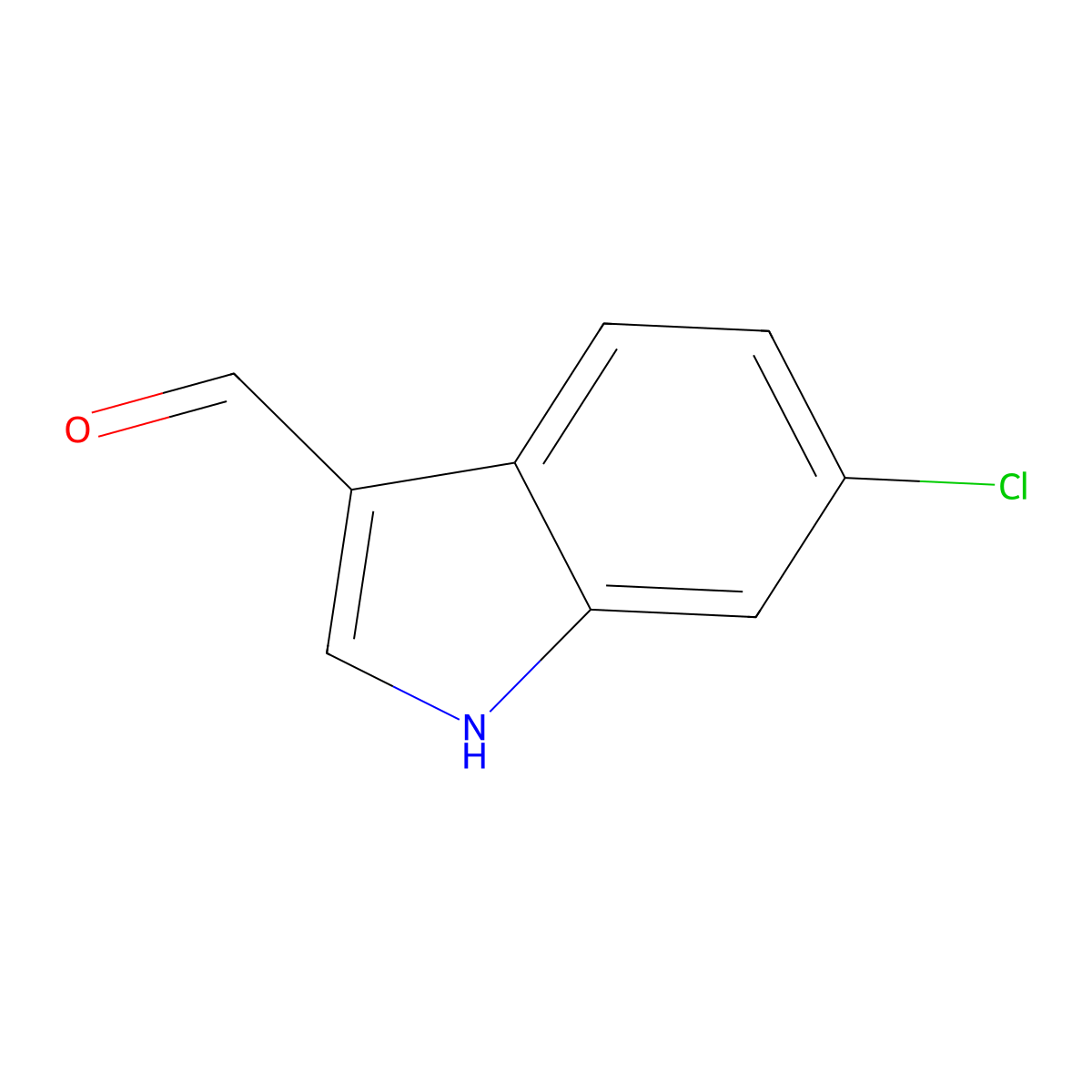 6-Chloro-1H-indole-3-carboxaldehyde molecular structure, CAS 703-82-2