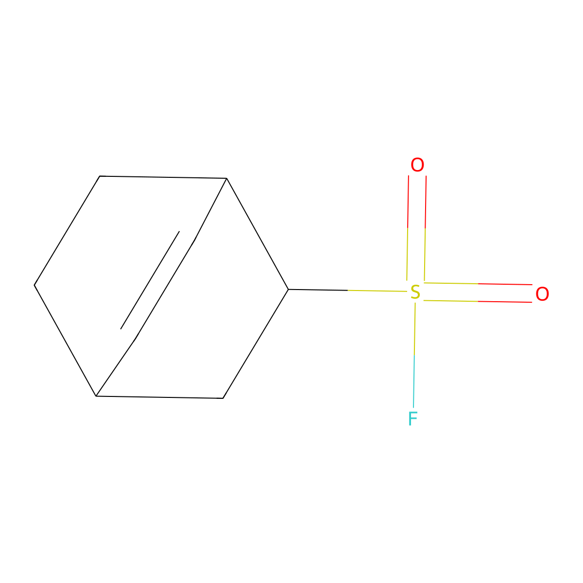 Bicyclo[2.2.2]oct-5-ene-2-sulfonyl fluoride molecular structure, CAS 703-90-2