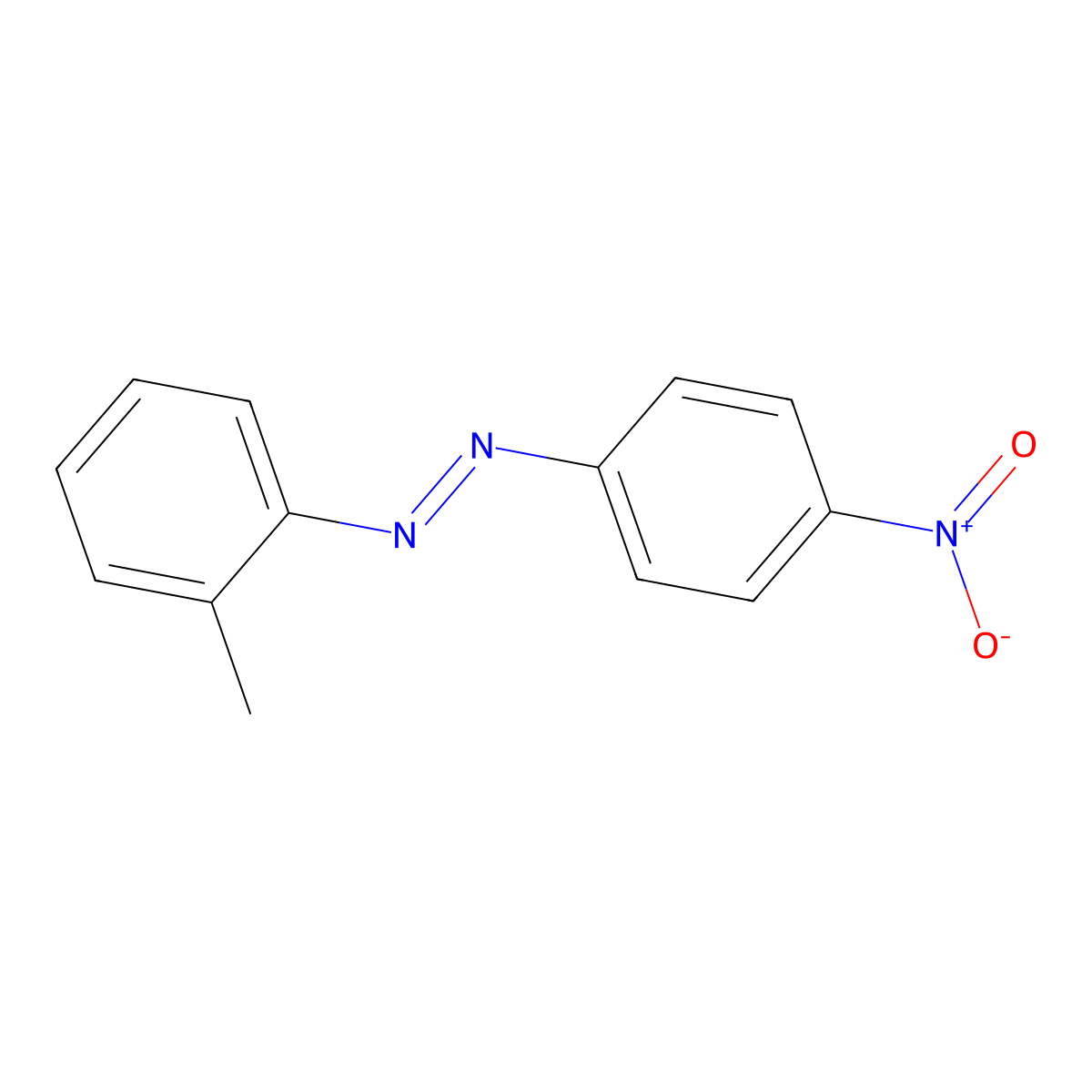 2-Methyl-4'-nitroazobenzene molecular structure, CAS 7030-18-4