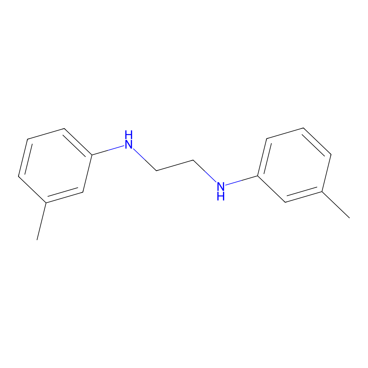 N,N'-Ethylenedi-m-toluidine molecular structure, CAS 7030-60-6