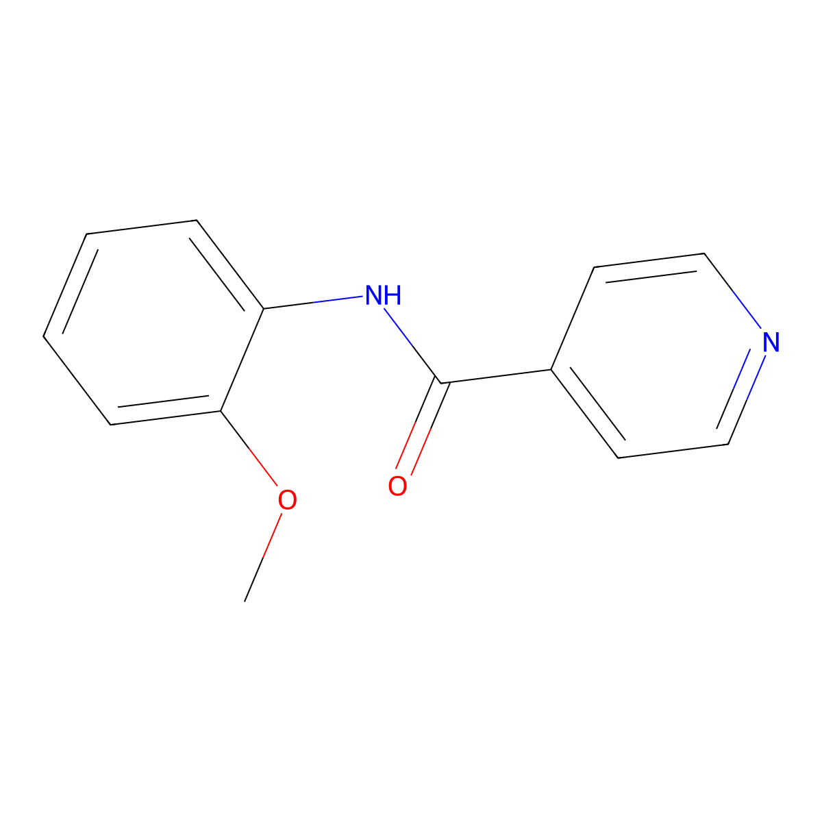 N-(2-Methoxyphenyl)isonicotinamide molecular structure, CAS 70301-28-9