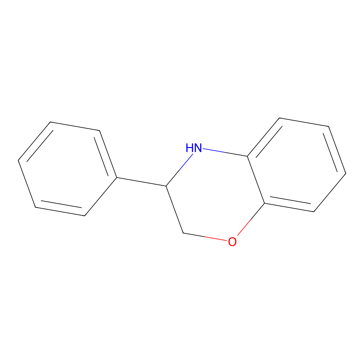 3-phenyl-3,4-dihydro-2H-1,4-benzoxazine molecular structure, CAS 70310-30-4