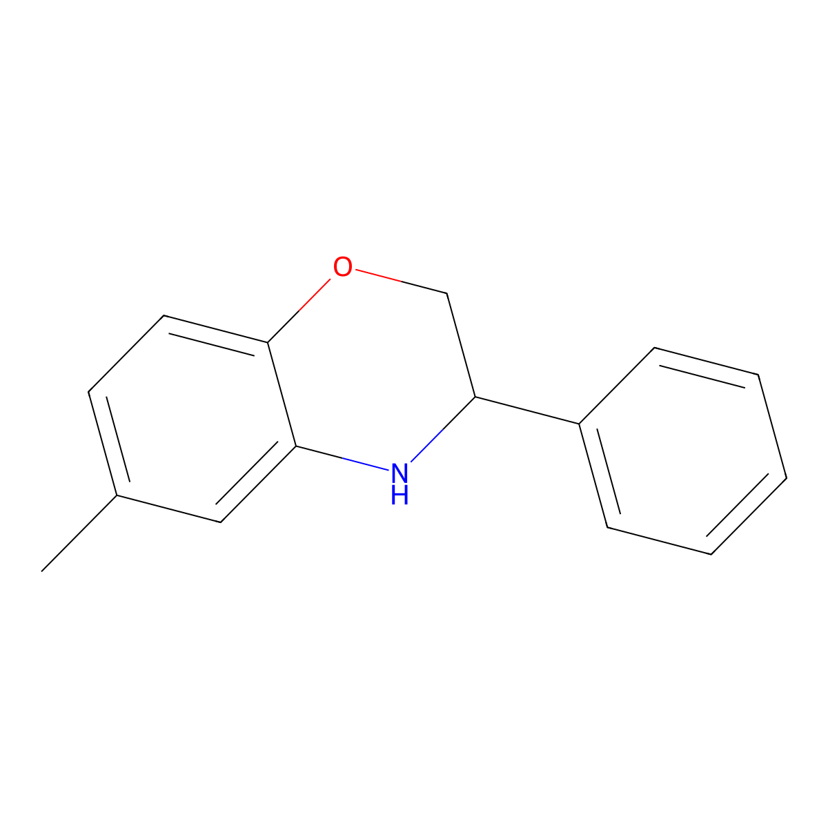 6-Methyl-3-phenyl-3,4-dihydro-2H-benzo[1,4]oxazine molecular structure, CAS 70310-33-7