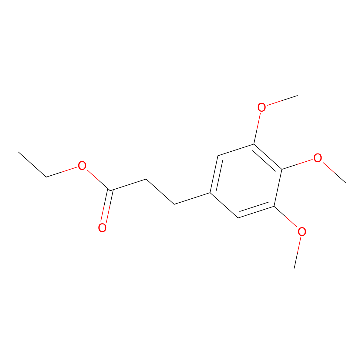 Ethyl 3-(3,4,5-trimethoxyphenyl)propionate molecular structure, CAS 70311-20-5