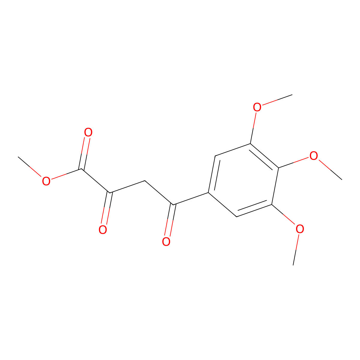 Methyl 2,4-dioxo-4-(3,4,5-trimethoxyphenyl)butanoate molecular structure, CAS 70311-74-9