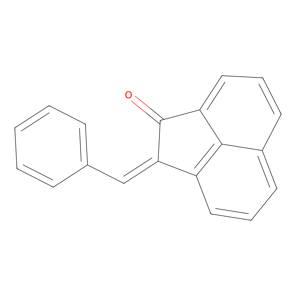 1(2H)-Acenaphthylenone, 2-(phenylmethylene)-, (E)- molecular structure, CAS 70312-09-3