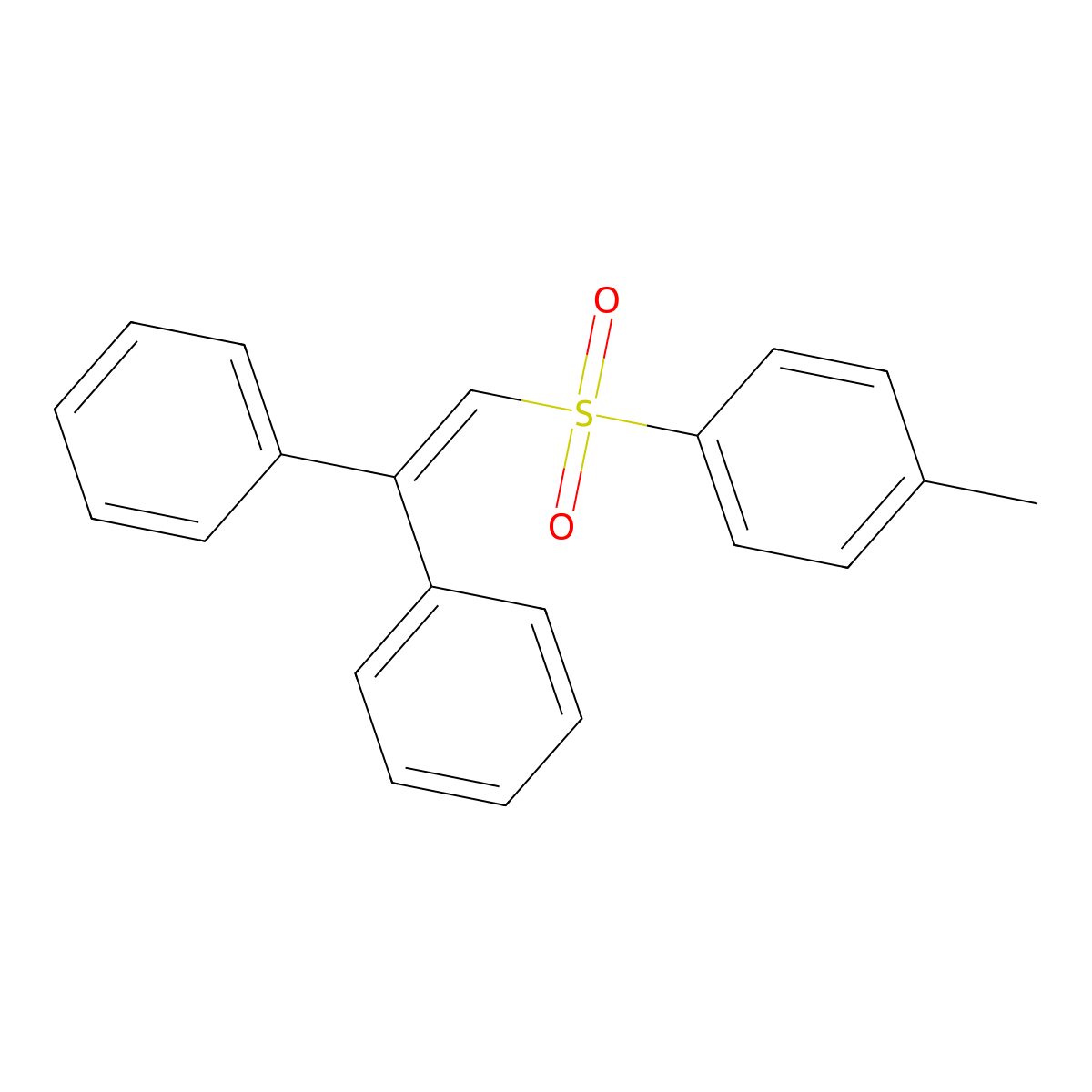 1-(2,2-Diphenylethenesulfonyl)-4-methylbenzene molecular structure, CAS 70312-74-2