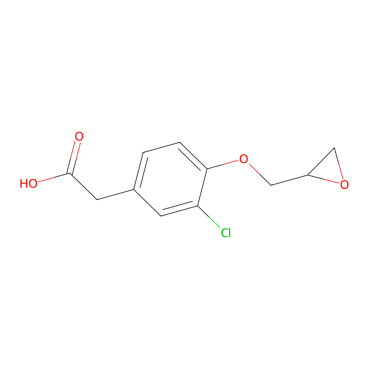 Alclofenac epoxide molecular structure, CAS 70319-10-7