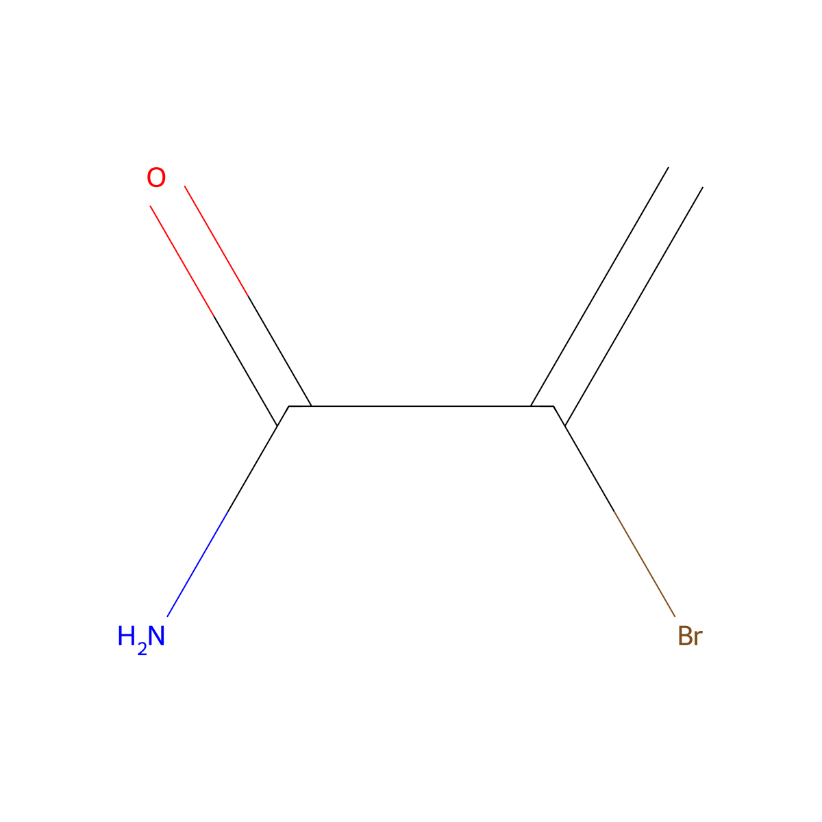 2-Bromoprop-2-enamide molecular structure, CAS 70321-36-7