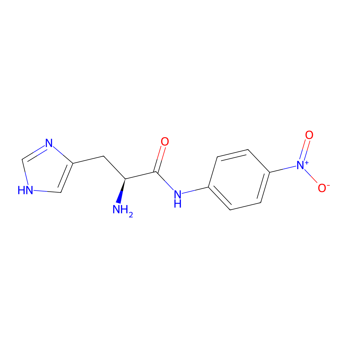 H-His-pNA molecular structure, CAS 70324-65-1