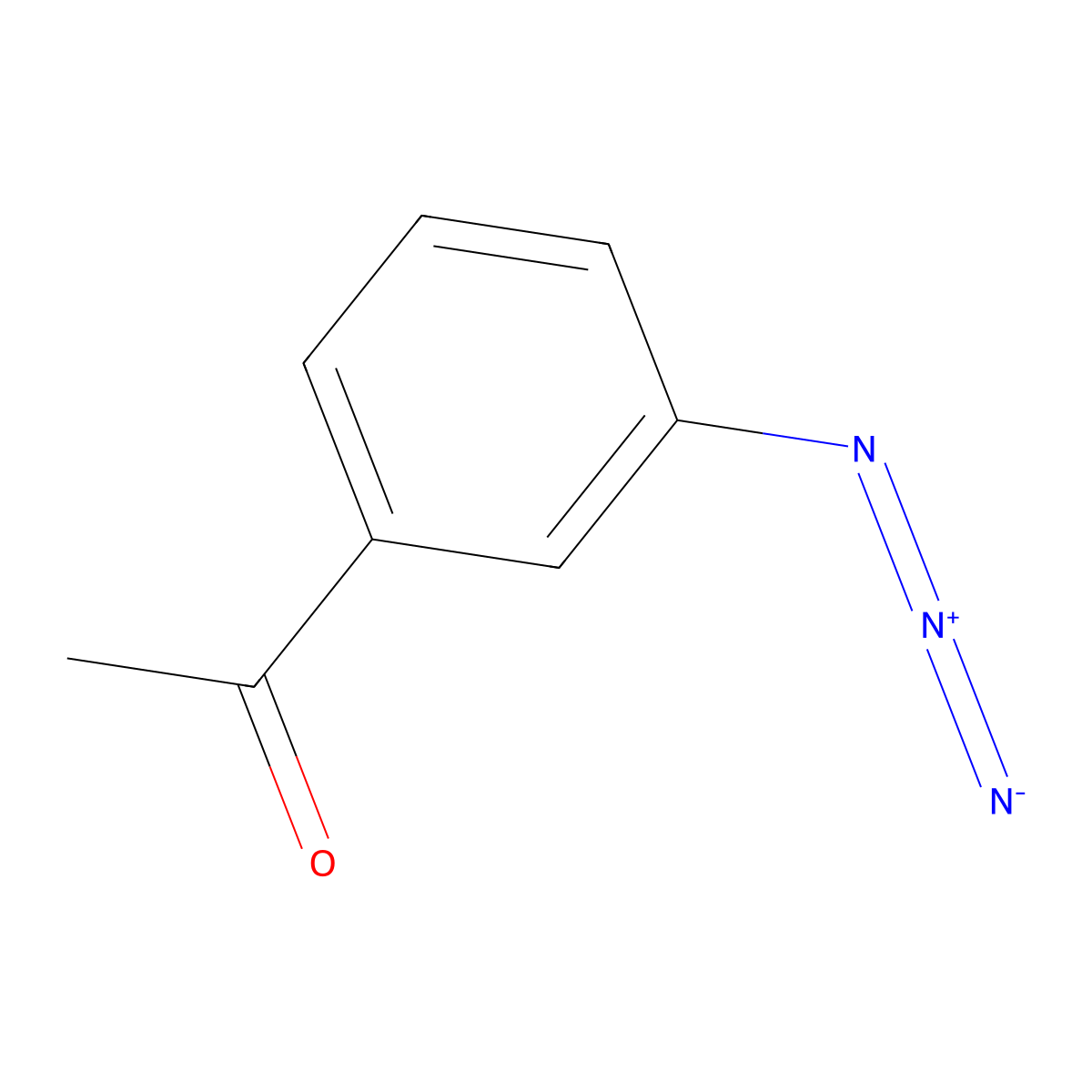 1-(3-Azidophenyl)ethan-1-one molecular structure, CAS 70334-60-0