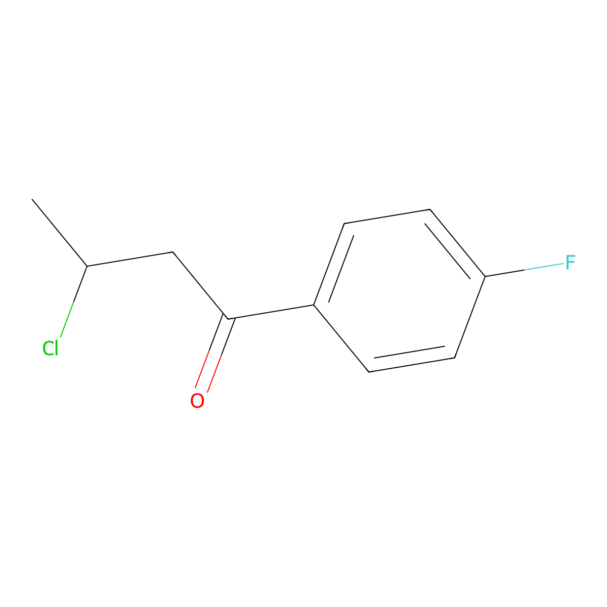 3-Chloro-1-(4-fluorophenyl)butan-1-one molecular structure, CAS 70336-24-2