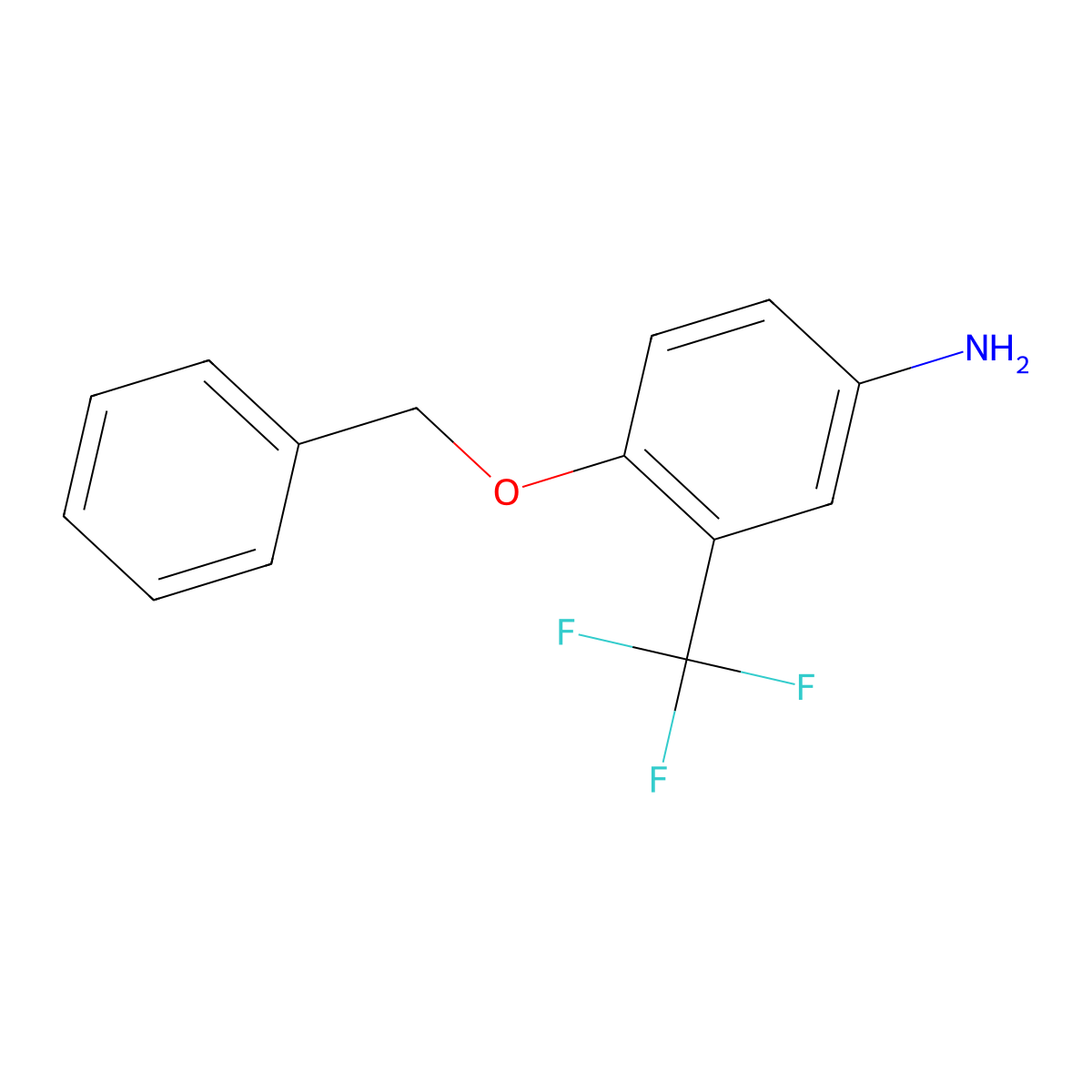 4-(Benzyloxy)-3-(trifluoromethyl)aniline molecular structure, CAS 70338-47-5